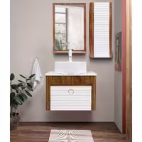 روشویی کابینتی تولیدی حبیبی سایز 35x50 کد RO-003