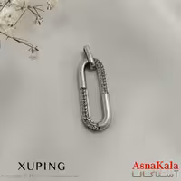 آویز دخترانه ژوپینگ مدل مستطیل نقره ای کد GNB161069W