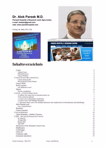 خرید و دانلود نسخه کامل کتاب Homoeopathy en Advanced malignant pathologies