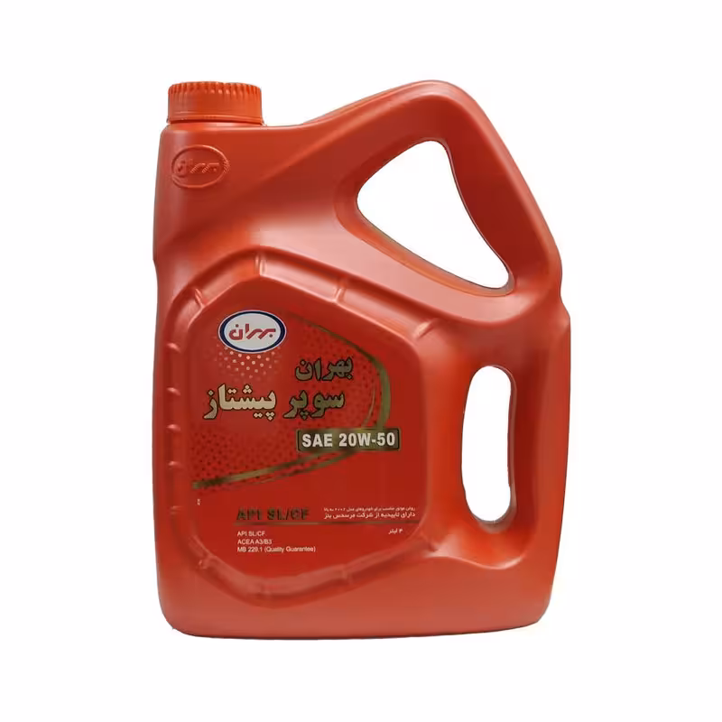 روغن موتور خودرو بهران مدل سوپرپیشتاز 20W50 حجم 4 لیتر