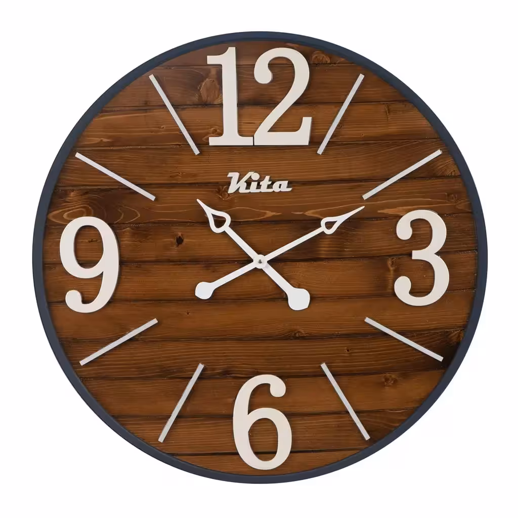 ساعت دیواری چوبی کد CKH636gm