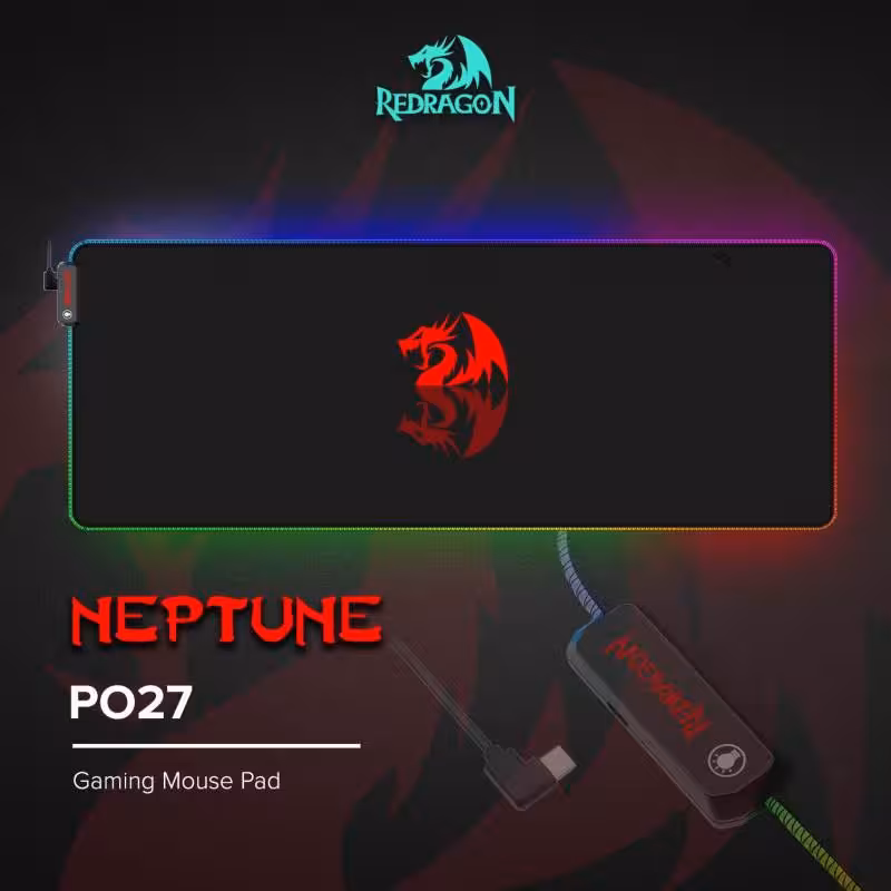خرید ماوس پد ردراگون Mouse Pad Redragon Neptune P027 RGB با بهترین قیمت