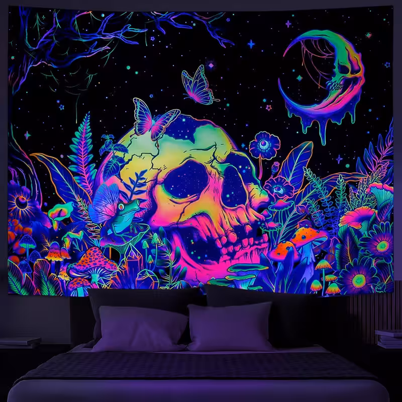 پوستر پارچه ای فیانی مدل بک دراپ بلک لایت کد F101