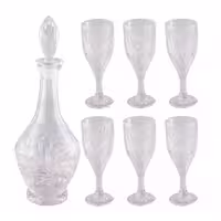 ست تنگ و گیلاسه 7 پارچه مجستی طرح خورشیدی کد 4125