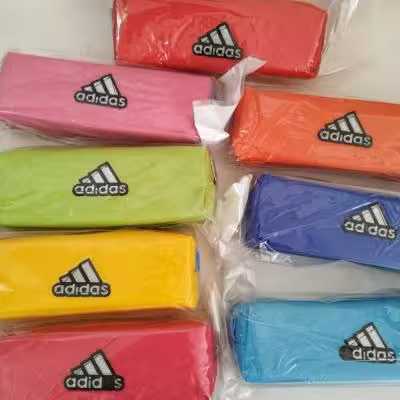 جامدادی تک زیپ رنگی برزنتی آدیداس(مناسب برای جوایز)