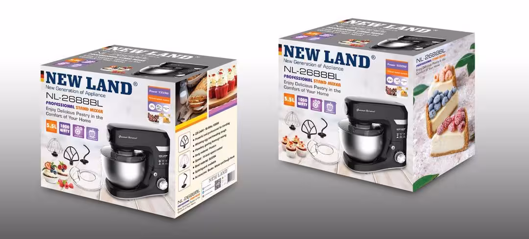 همزن نیمه صنعتی 5.5 لیتری نیولند Semi-industrial mixer NEWLAND NL-2688BL
