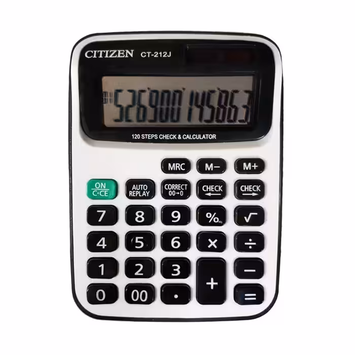 ماشین حساب سیتیزن مدل CT-212J