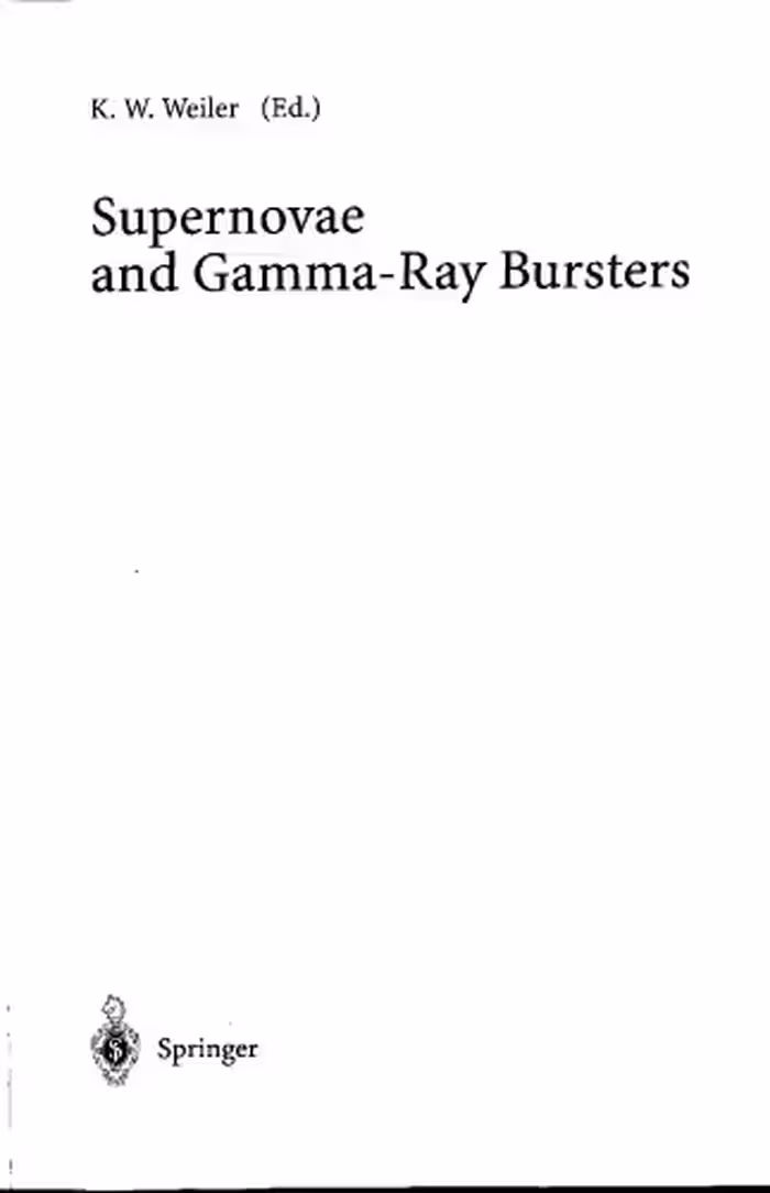 خرید و دانلود نسخه کامل کتاب Supernovae and Gamma-Ray Bursters