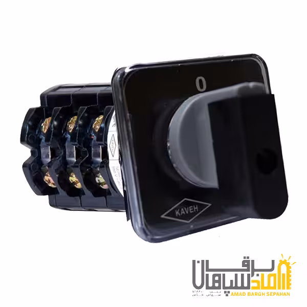 کلید گردان سه فاز یک طرفه 100 آمپر کاوه مدل 10003 (استاندارد)
