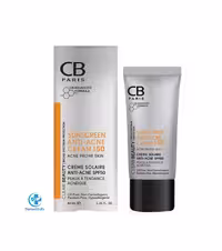 کرم ضد آفتاب و ضد جوش بی رنگ، SPF 50، برند سی بی (CB)