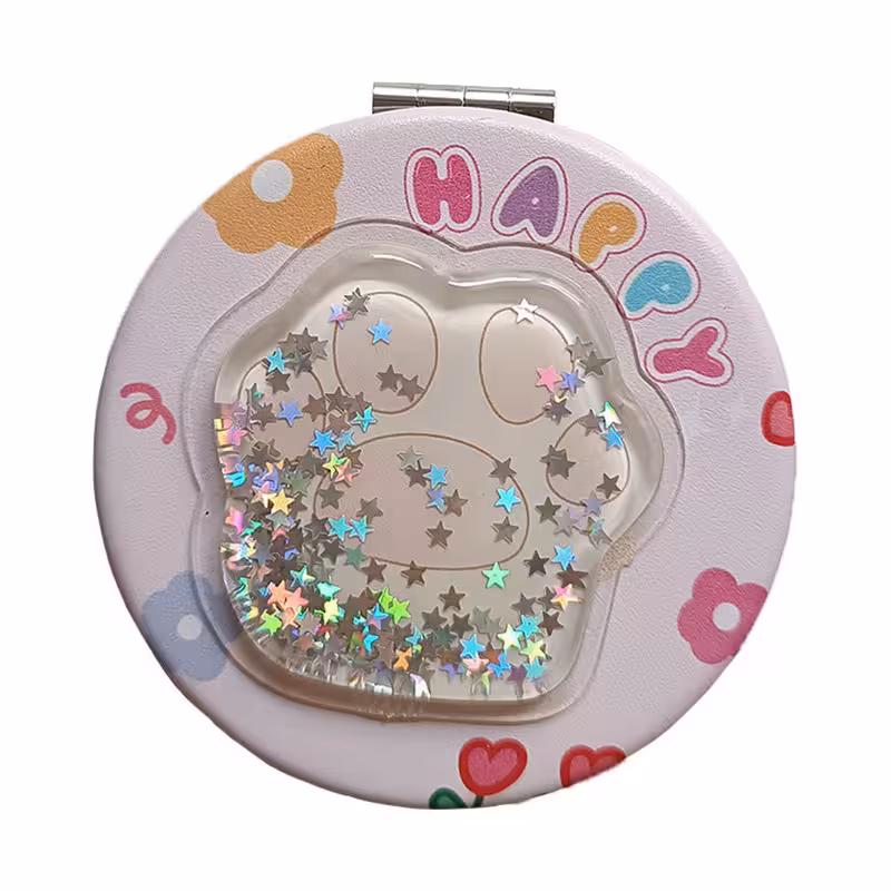 آینه جیبی مدل دایره دایناسور کد 21