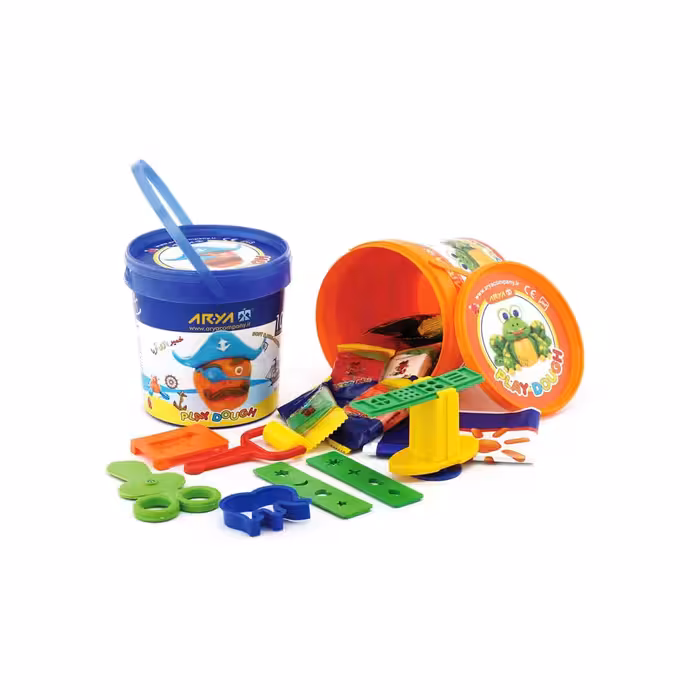 خمیر سطلی 10 رنگ پلمپ دار کد1065