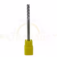 فرز انگشتی تمام الماس آلمینیوم سر تخت سه پر 6 طول 75 MTS