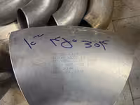 زانو 10 اینچ استنلس استیل 45 درجه بدون درز  رده 40S  از جنس  SA403 WP 304 فابریک