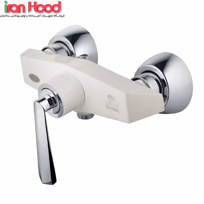 شیر توالت (آفتابه) درخشان مدل برک سفید