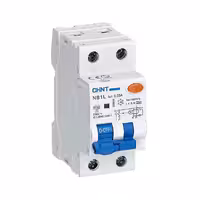 کلید محافظ جان یک پل + نول 32 آمپر ترکیبی چانت مدل NB1L 1P+N