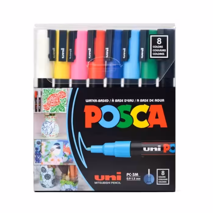 ماژیک پینت 8رنگ مغز0.9-1.3میل پسکا یونیبال