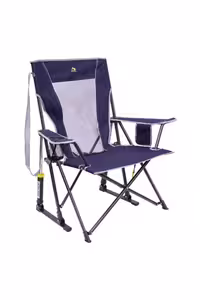 صندلی کمپ آبی کمپینگ Comfort Pro Rocker ™ اردوگاه تاشو با کمک فنر سرمه‌ای GCI Outdoor