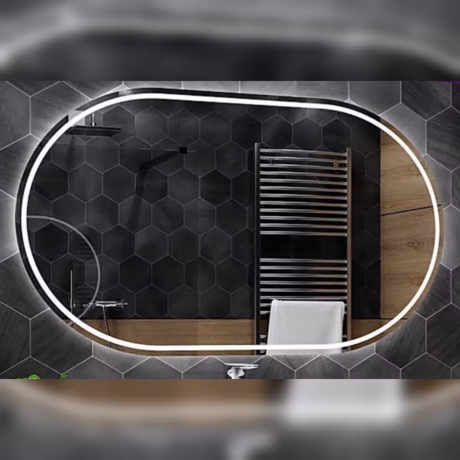 آینه بک لایت سند بلاست مدل B01 سایز 60*80