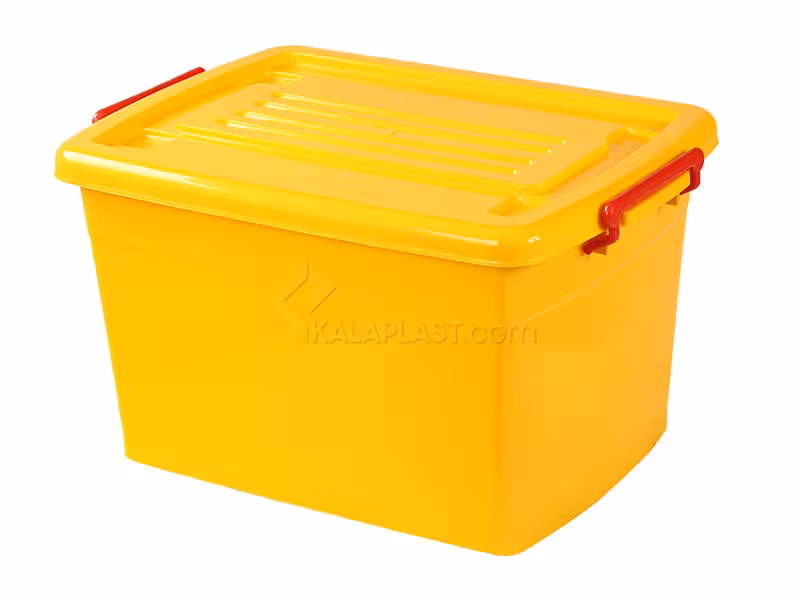 صندوق چرخدار کد 208 / زرد