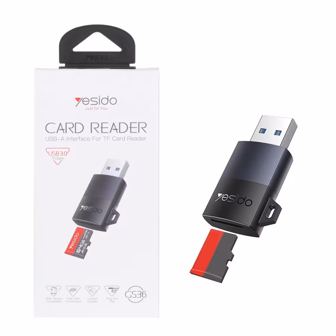 رم ریدر Yesido مدل GS36 USB3.0 TF Card Reader