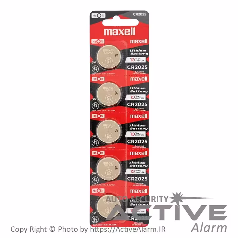 قیمت باطری سکه‌ای مکسل مدل CR2025 لیتیوم 3 ولت