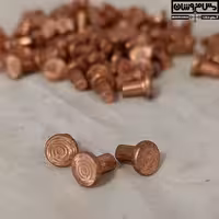 پرچ مسی سایز 8.7 در 3.9 میلیمتر مدل میخی