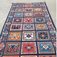 کناره گلیم ماشینی کاشان طرح کژال سرمه ای سایز3در2،5(هزینه ارسال باخریداروپس کرایه میباشد)