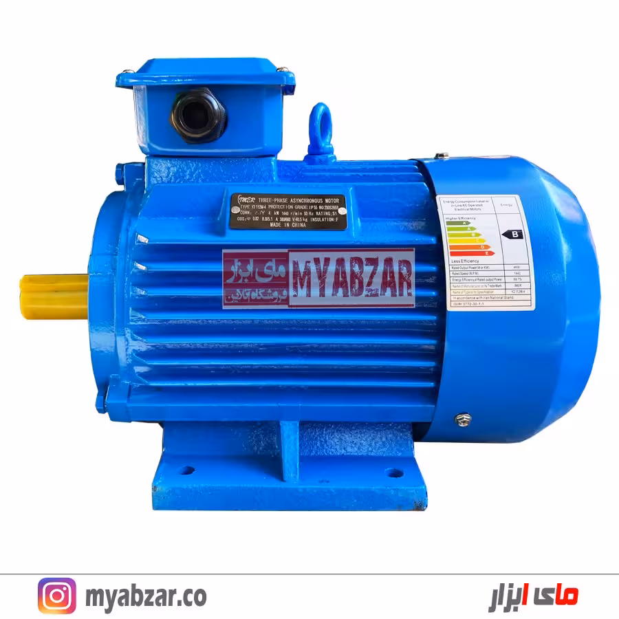 الکتروموتور 2 اسب 1500 دور 3فاز