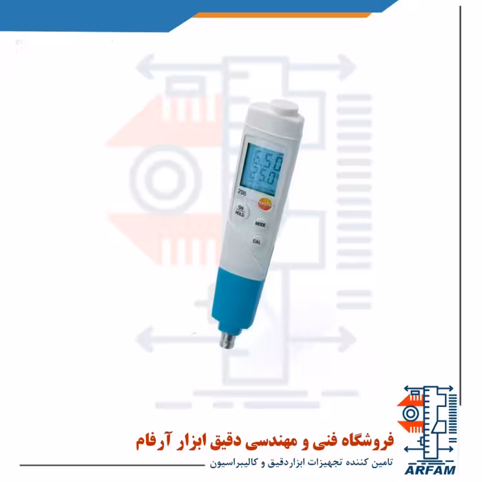 pH متر قلمی با الکترود مجزا BNC برند تستو مدل TESTO 206pH3