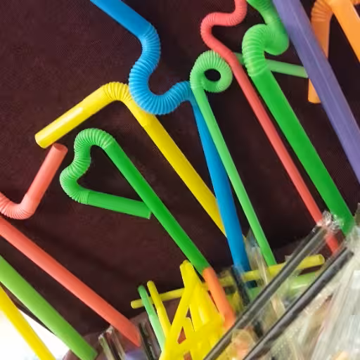 نی تاشو رنگی 50 تایی