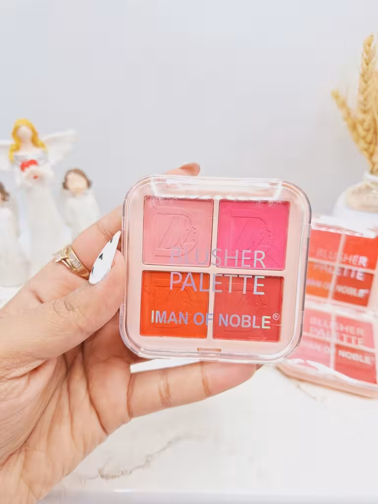 پالت رژ گونه چهار رنگ برند IMAN OF NOBLE کد 6653B