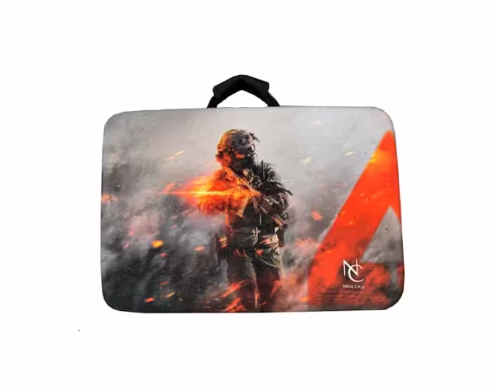 کیف PS5 Fat/Pro – برند Nahl – طرح battlefield