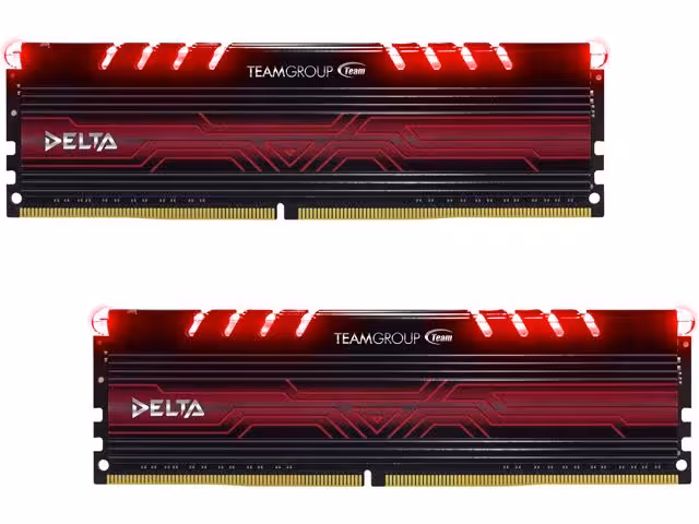 رم دسکتاپ تیم گروپ مدل دلتا با حافظه 32 گیگابایت و فرکانس 3000 مگاهرتز