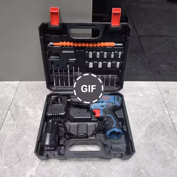 دریل شارژی 18 ولت تک باتری کیفی باس مدل Dw01