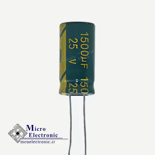 خازن الکترولیت 1500uF 25v سبز