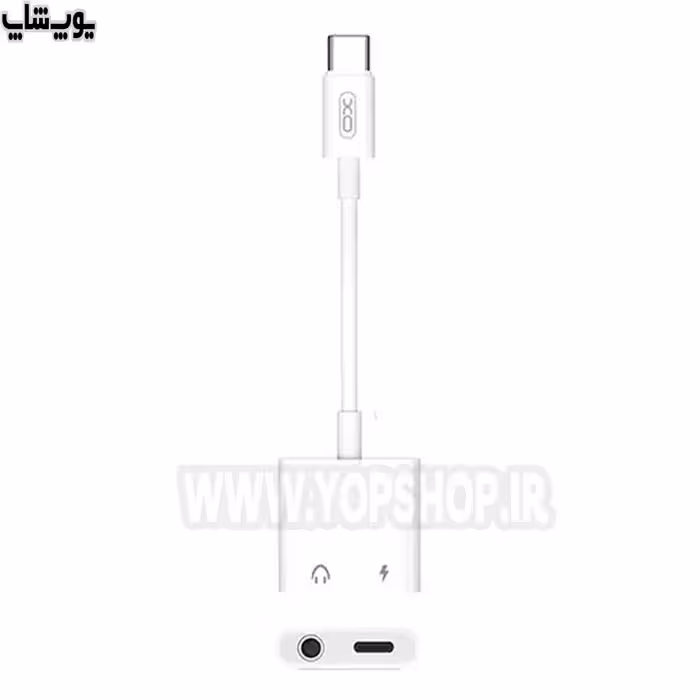 مبدل Type-C به جک 3.5 میلیمتری و Type-C ایکس او مدل NB172D