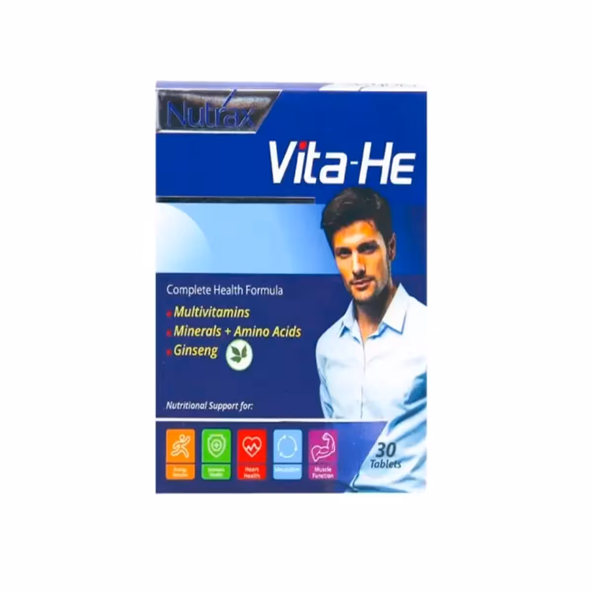 قرص ویتا هی تعداد 30 عددی مولتی ویتامین تخصصی برای آقایان نوتراکس