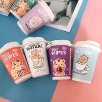 دستمال مرطوب مسافرتی لیوانی