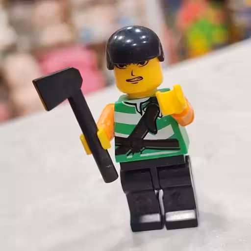 مینی فیگور لگو دزددریایی تبر بدست وارداتی4سانت
