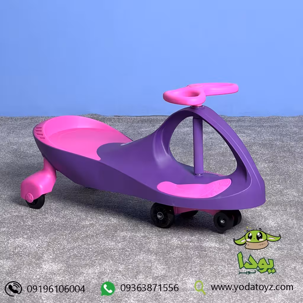 سه چرخه لوپ کار چرخ ژله ای ساده ایرانی  LOOPCAR رنگ بنفش با نشیمن صورتی