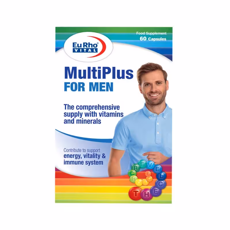 کپسول مولتی پلاس آقایان یوروویتال (60عدد)