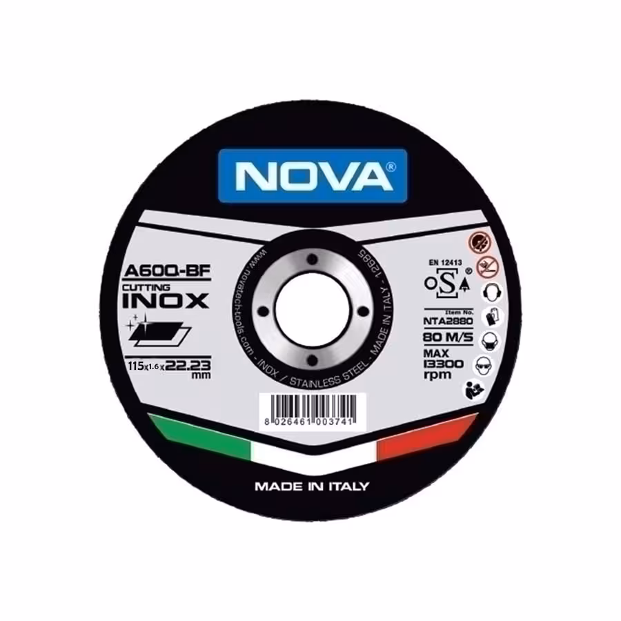 صفحه برش استیل 180 میلیمتر نووا مدل 2883-NTA