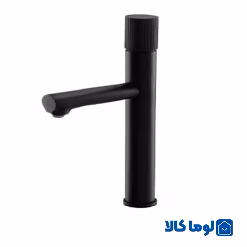 شیر روشویی پایه بلند راسان مدل رناتا پلاس مشکی