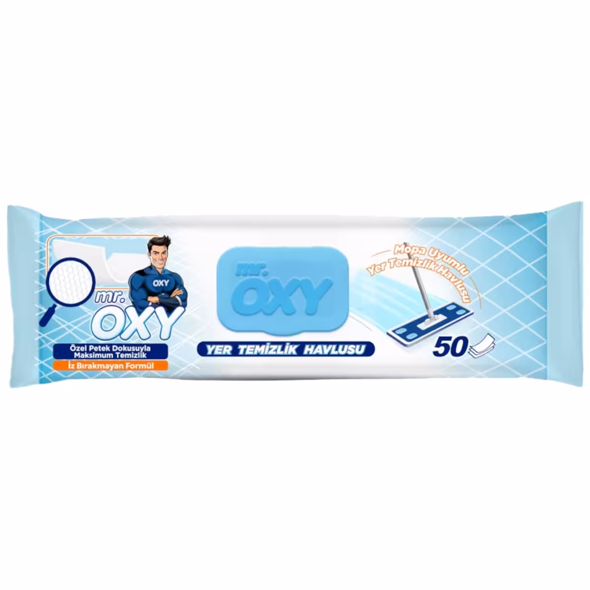 دستمال طی مستر اوکسی Mr.OXY بسته 50 برگی