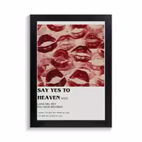 تابلو عاشقانه طرح say yes to heaven کد PF-27056