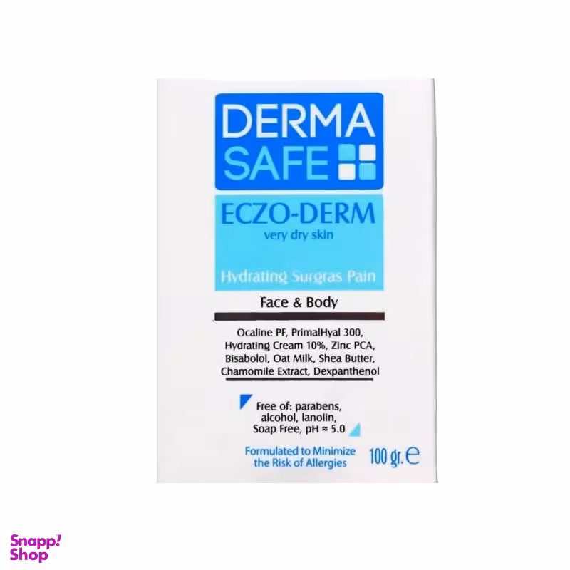 پن شستشو درماسیف (Dermasafe) مدل ECZO DERM وزن 100 گرم