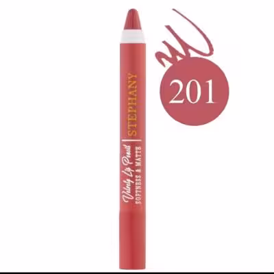 رژ لب مدادی مات استفانی مدل Velvety شماره 201