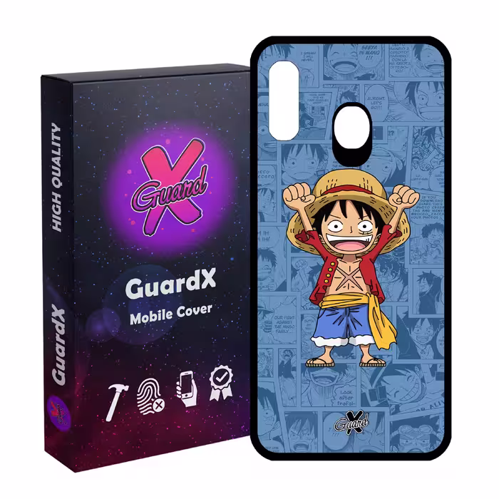 کاور گارد ایکس طرح One Piece Luffy Anime مدل Glass10464 مناسب برای گوشی موبایل سامسونگ Galaxy A30/A20/M10S