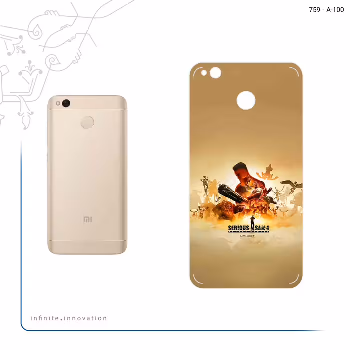 برچسب پوششی ماهوت مدل Serious Sam Game Series مناسب برای گوشی موبایل شیائومی Redmi 4X